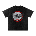 Vintage Wash T-Shirt - Slaying Demons