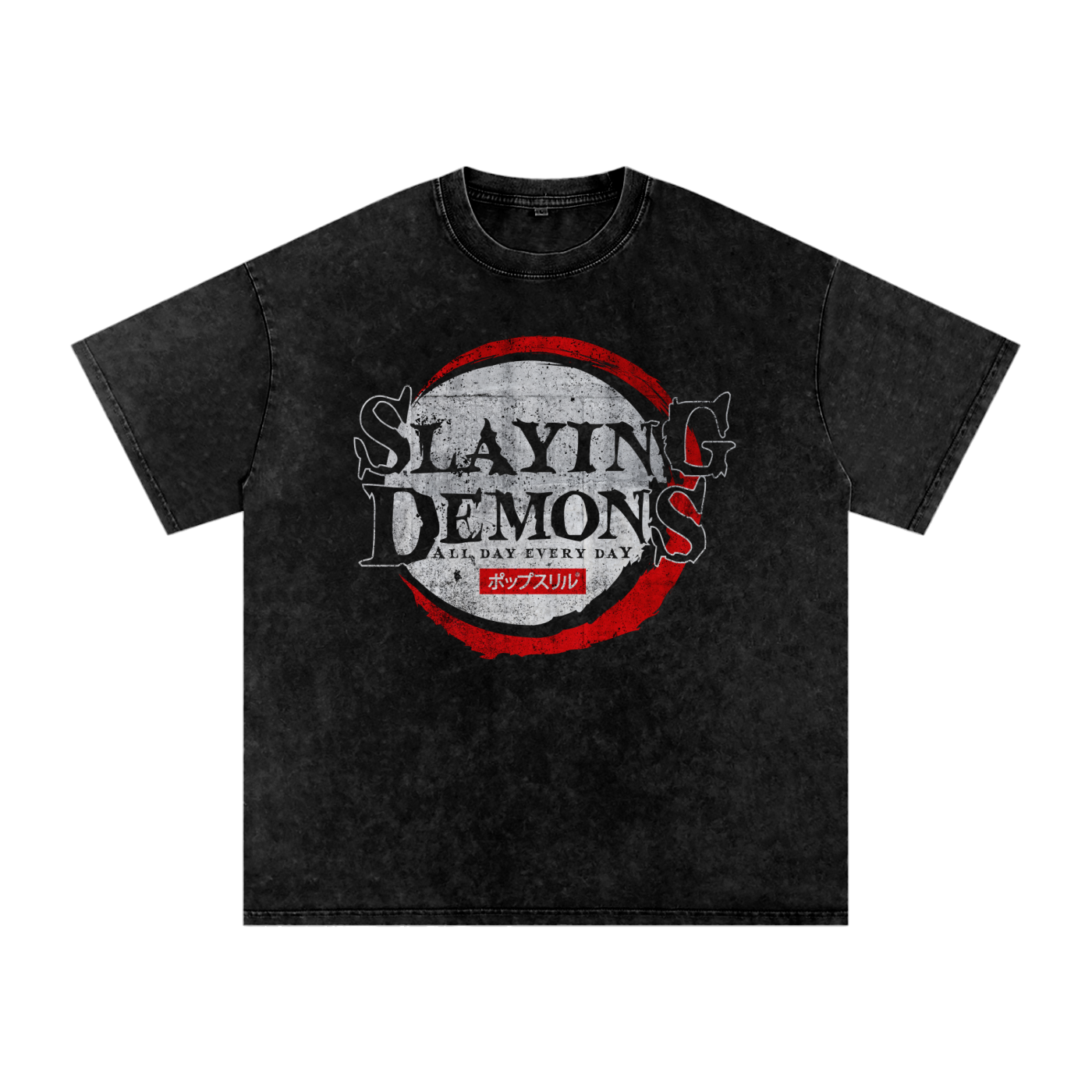 Vintage Wash T-Shirt - Slaying Demons