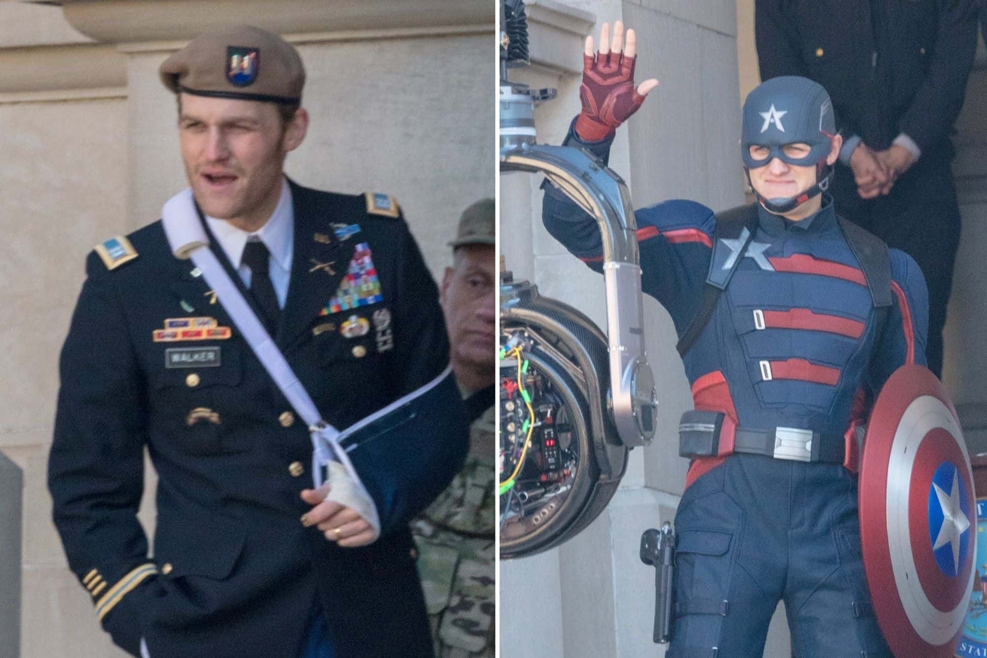 The Falcon and The Winter Soldier set shows US Agent in action
